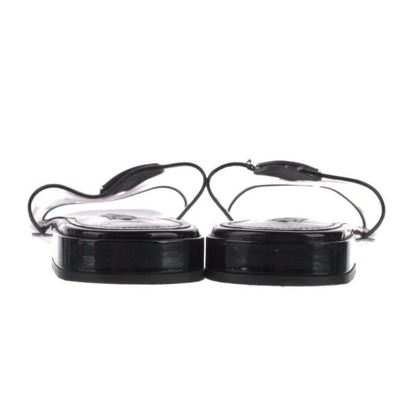 Prada Authentic Black Clear PVC Flat Sandals Slides 9 - Picture 4 of 9